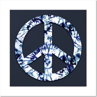 Spiral Tie Dye Peace Posters and Art